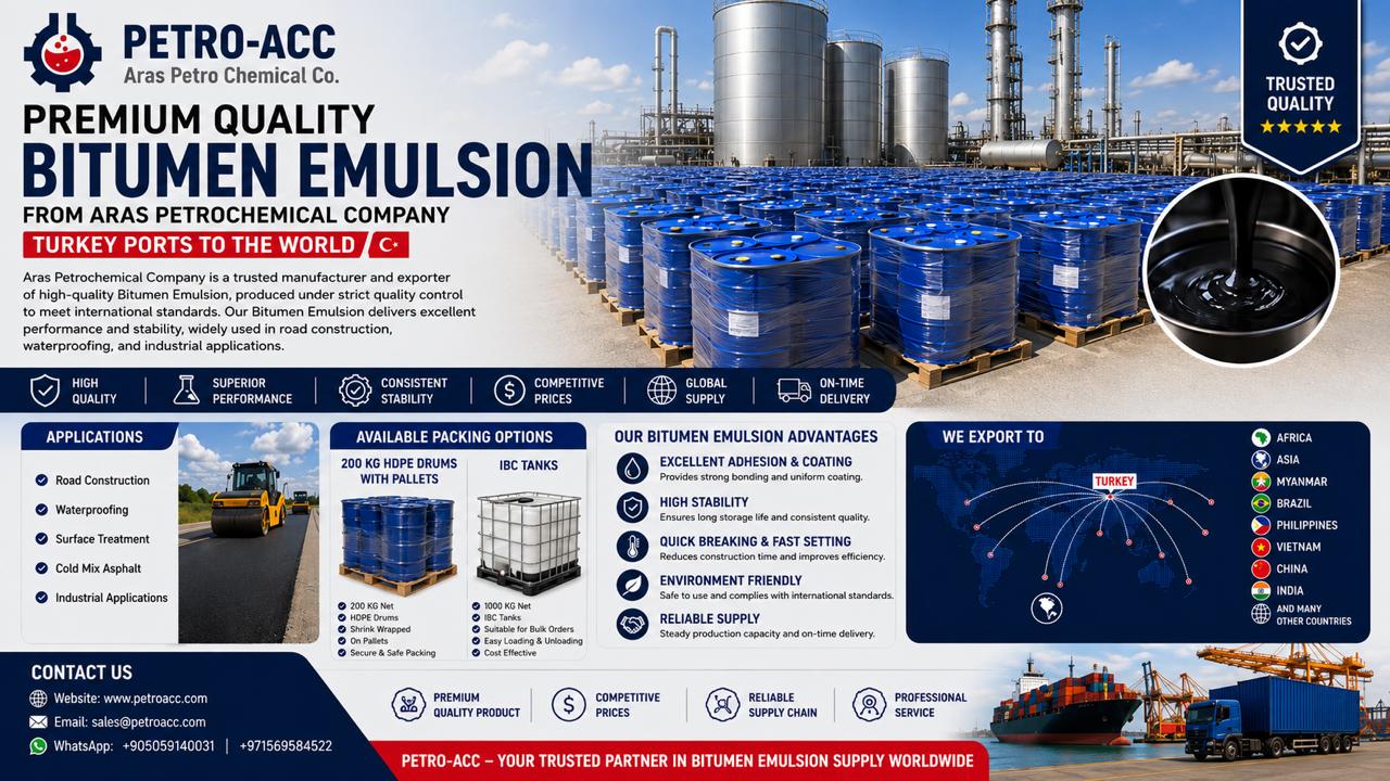 BITUMEN EMULSION OF ARAS PETROCHEMICAL COMPANY