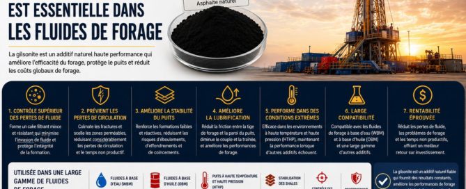 Pourquoi la Gilsonite doit être utilisée dans les fluides de forage