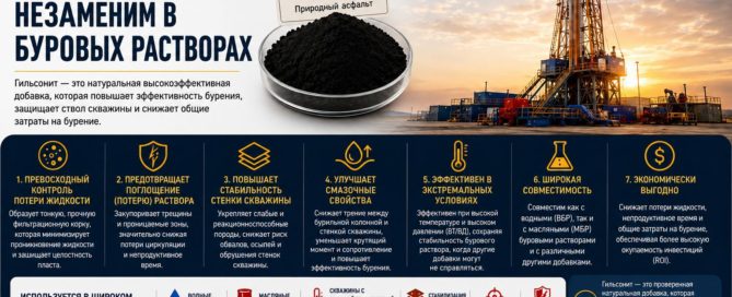 Почему гильсонит необходимо использовать в буровых растворах