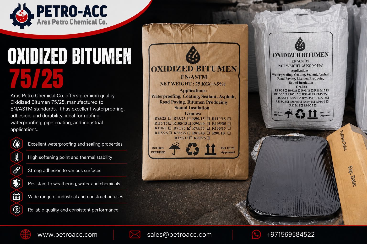 Oxidized Bitumen 75/25